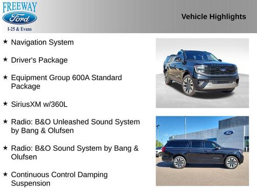 AGATE BLACK METALLIC 2025 Ford Expedition Max Platinum