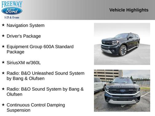 AGATE BLACK METALLIC 2025 Ford Expedition Max Platinum