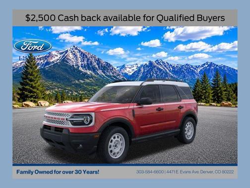 RUBY RED METALLIC TC 2025 Ford Bronco Sport Heritage