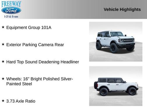 OXFORD WHITE 2025 Ford Bronco Base
