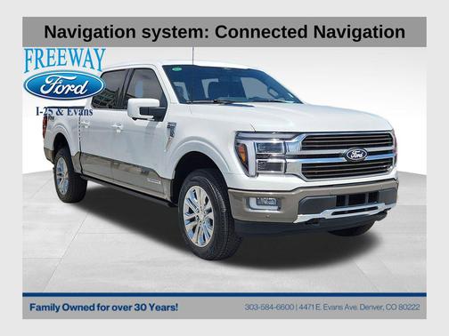 STAR WHITE METALLIC TRICOAT 2025 Ford F-150 King Ranch Truck