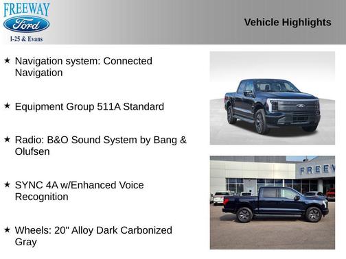 ANTIMATTER BLUE METALLIC 2024 Ford F-150 Lightning LARIAT