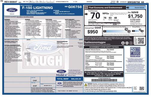 ICONIC SILVER METALLIC 2022 Ford F-150 Lightning XLT
