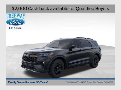 AGATE BLACK METALLIC 2026 Ford Explorer Tremor