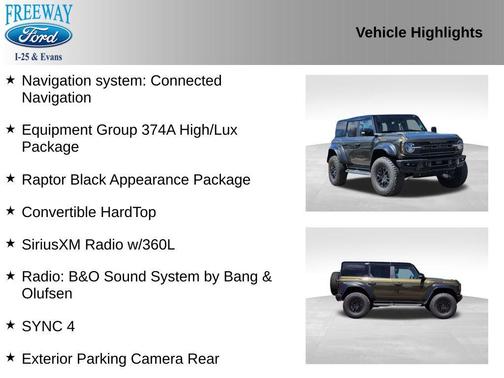 SHELTER GREEN 2024 Ford Bronco Raptor