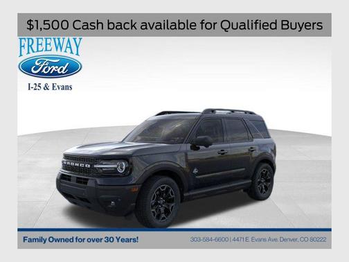 SHADOW BLACK 2025 Ford Bronco Sport Outer Banks SUV