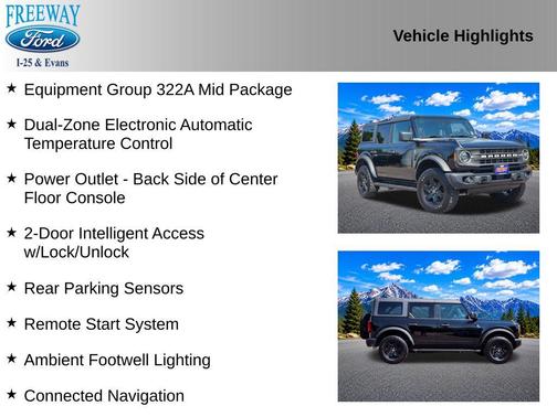SHADOW BLACK 2024 Ford Bronco Black Diamond