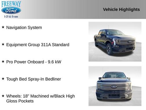 ANTIMATTER BLUE METALLIC 2023 Ford F-150 Lightning XLT