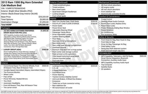 Bright Silver Metallic Clearcoat 2013 RAM 1500 Big Horn