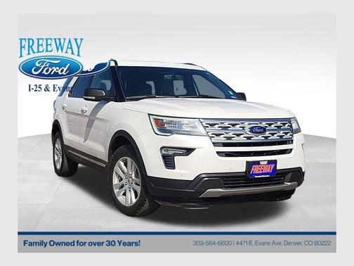 WHITE PLATINUM MET TRI-COAT 2019 Ford Explorer XLT