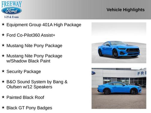 GRABBER BLUE METALLIC 2025 Ford Mustang GT Premium