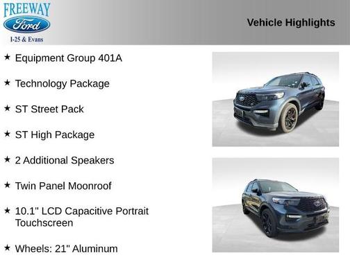 STONE BLUE METALLIC 2023 Ford Explorer ST