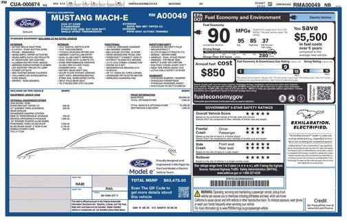 RAPID RED MET TINTED CC 2024 Ford Mustang Mach-E GT