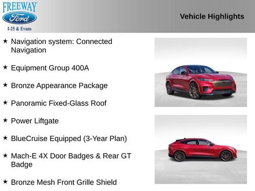 RAPID RED MET TINTED CC 2024 Ford Mustang Mach-E GT