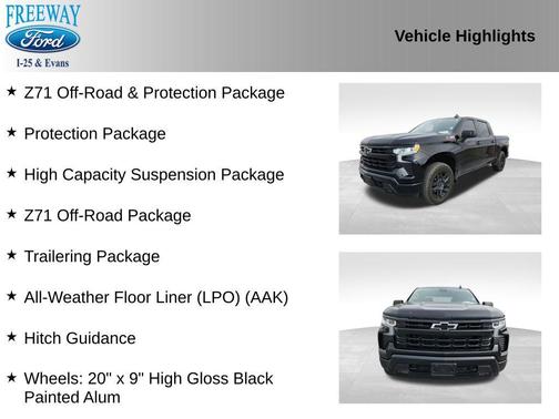 Black 2023 Chevrolet Silverado 1500 RST