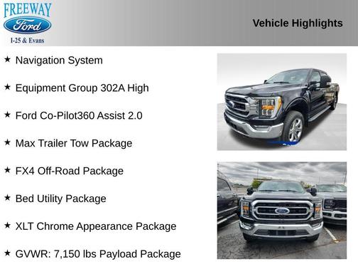 AGATE BLACK METALLIC 2023 Ford F-150 XLT