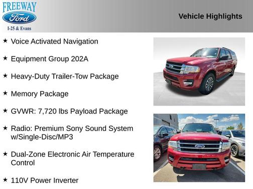 RUBY RED METALLIC TINTED CLEAR 2015 Ford Expedition EL XLT