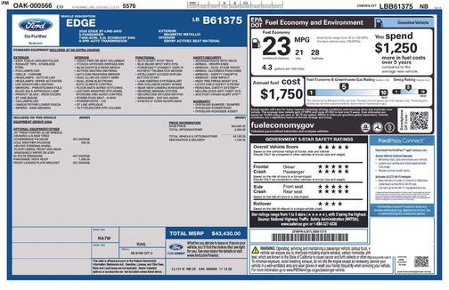 MAGNETIC METALLIC 2020 Ford Edge ST