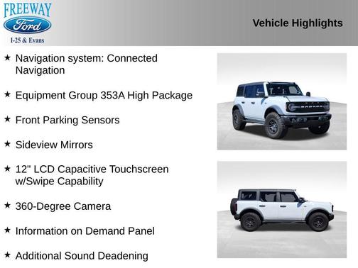 OXFORD WHITE 2022 Ford Bronco Wildtrak