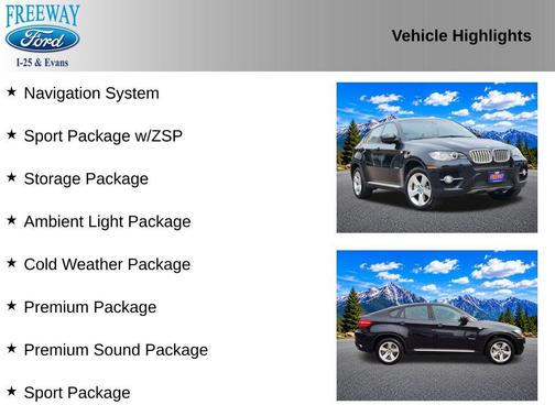 Black Sapphire Metallic 2009 BMW X6 xDrive50i
