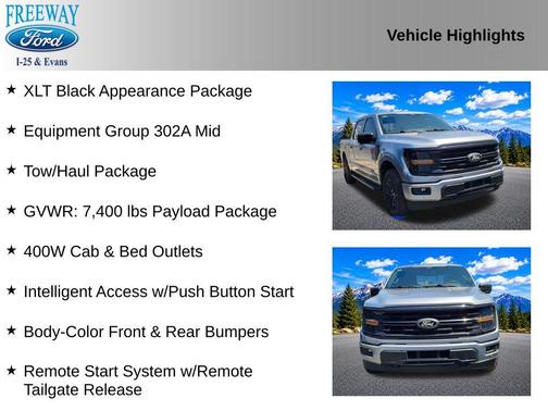 Iconic Silver Metallic 2024 Ford F-150 XLT