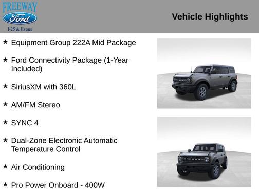 Carbonized Gray Metallic 2026 Ford Bronco Big Bend