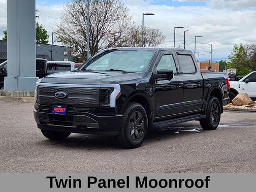 AGATE BLACK METALLIC 2023 Ford F-150 Lightning LARIAT