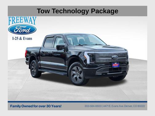 AGATE BLACK METALLIC 2023 Ford F-150 Lightning LARIAT