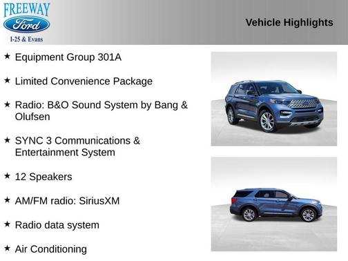 INFINITE BLUE MET TINTED CC 2021 Ford Explorer Limited