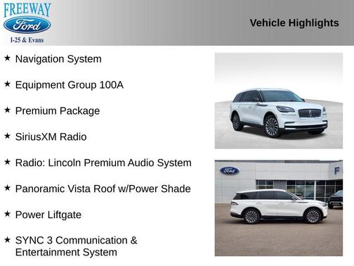 PRISTINE WHITE MET 3C 2024 Lincoln Aviator Premiere