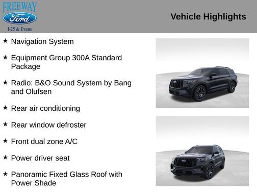AGATE BLACK METALLIC 2026 Ford Explorer ST-Line