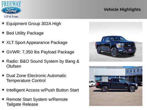 AGATE BLACK METALLIC 2022 Ford F-150 XLT