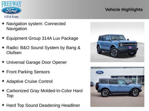 AZURE GRAY MET TRI-COAT 2025 Ford Bronco Outer Banks