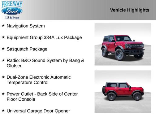 RUBY RED MET TNTD CLEARCOAT 2025 Ford Bronco Badlands