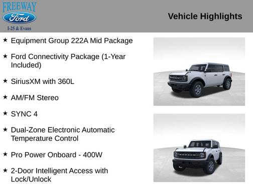 OXFORD WHITE 2026 Ford Bronco Big Bend