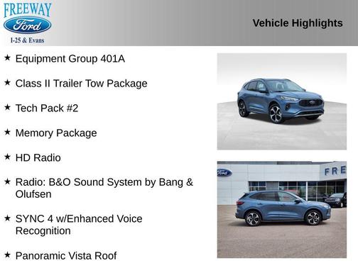 VAPOR BLUE METALLIC 2024 Ford Escape ST-Line Select