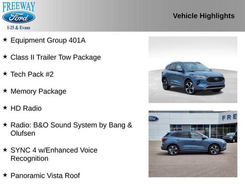 VAPOR BLUE METALLIC 2024 Ford Escape ST-Line Select
