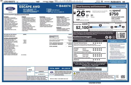 VAPOR BLUE METALLIC 2024 Ford Escape ST-Line Select