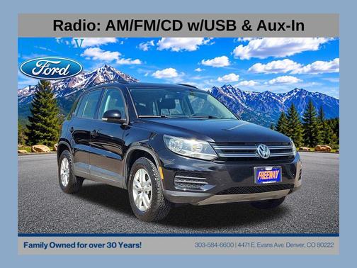 Deep Black 2016 Volkswagen Tiguan S