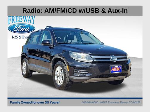Deep Black 2016 Volkswagen Tiguan S SUV