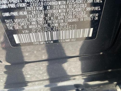2015 Subaru Forester 2.5i