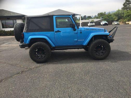 Blue 2010 Jeep Wrangler Rubicon