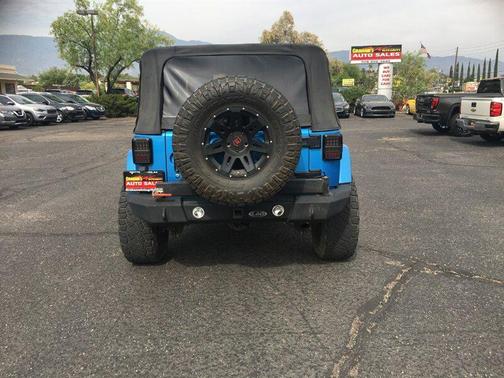 Blue 2010 Jeep Wrangler Rubicon
