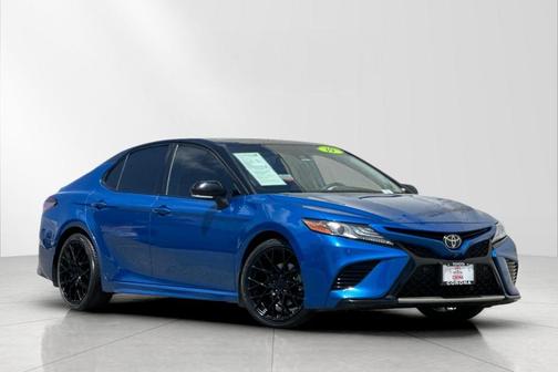 Blue Streak/Midnight Black Metallic 2019 Toyota Camry XSE