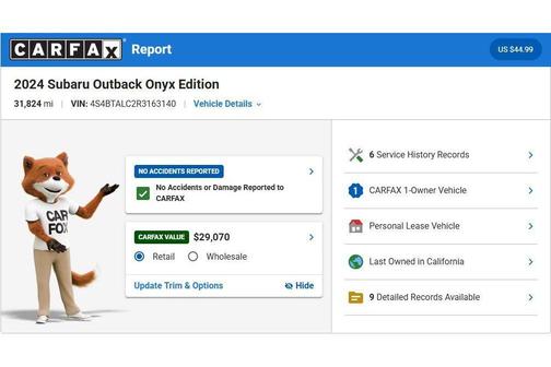 Crystal Black Silica 2024 Subaru Outback Onyx Edition