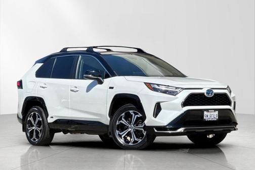 Wind Chill Pearl/Midnight Black Metallic 2024 Toyota RAV4 Prime XSE