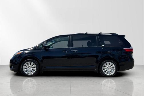 Midnight Black Metallic 2017 Toyota Sienna Limited Premium