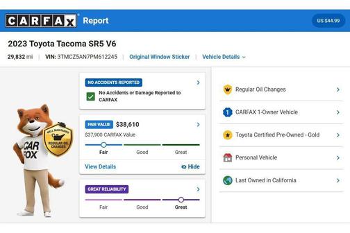 Ice Cap 2023 Toyota Tacoma SR5