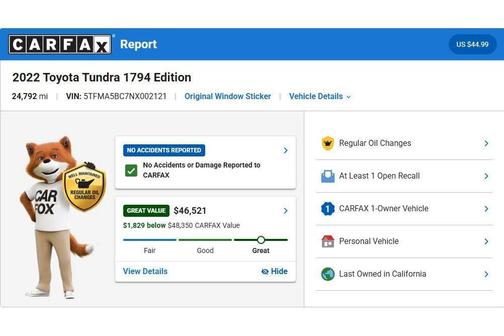 Supersonic Red 2022 Toyota Tundra 1794 Edition