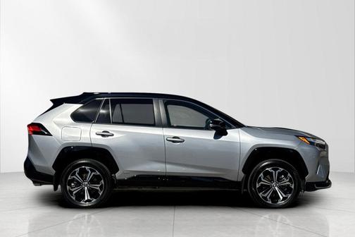 Silver Sky Metallic/Midnight Black Metallic 2025 Toyota RAV4 Plug-In Hybrid XSE
